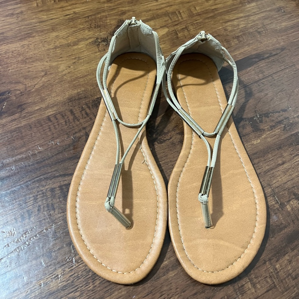 Cream Sandals